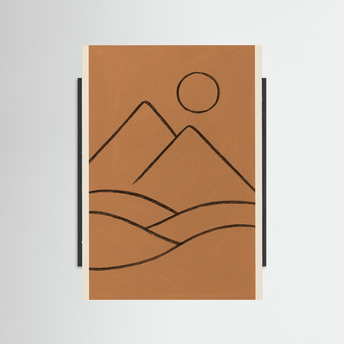 Black Wood Abstract Seated Figure