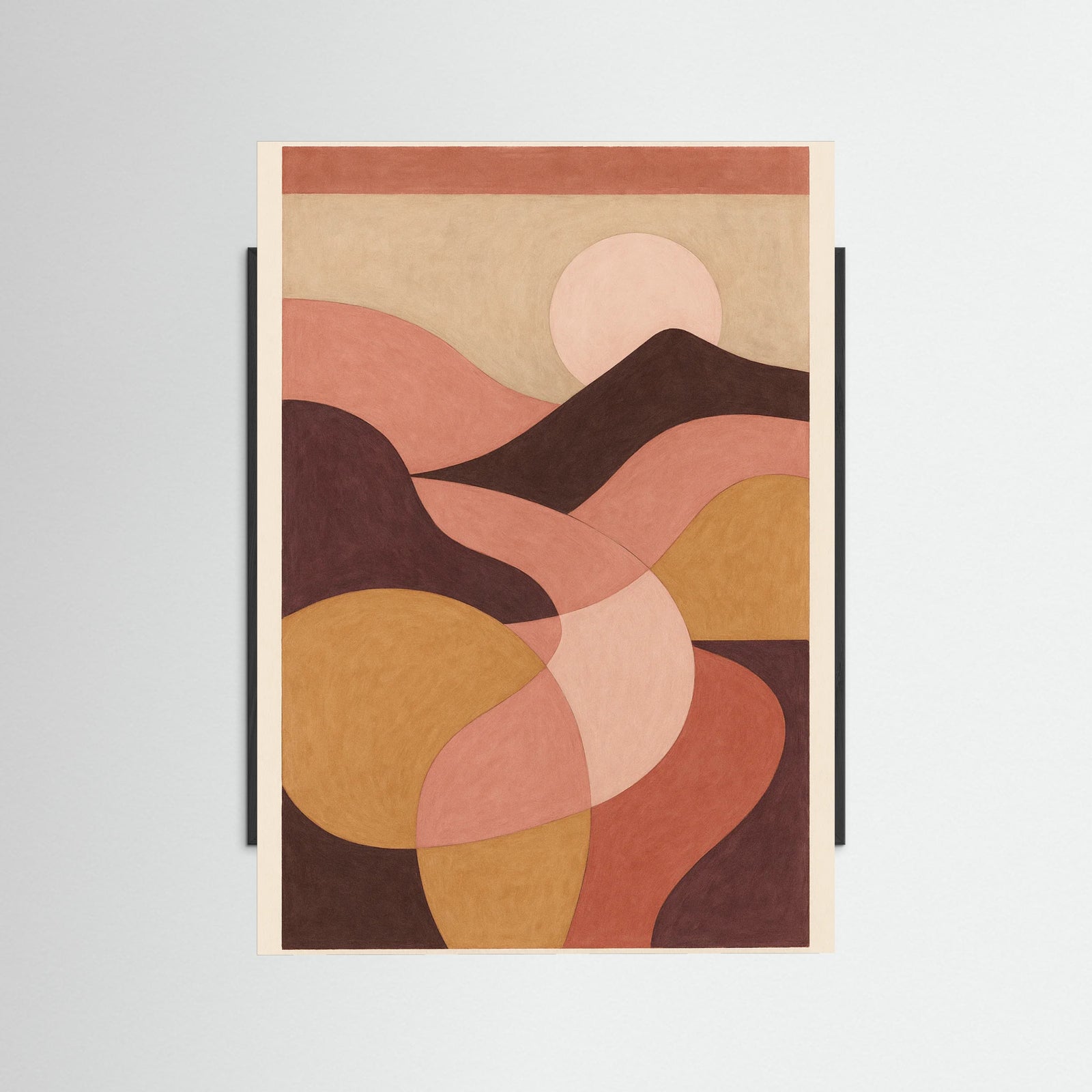 Black Wood Abstract Shapes