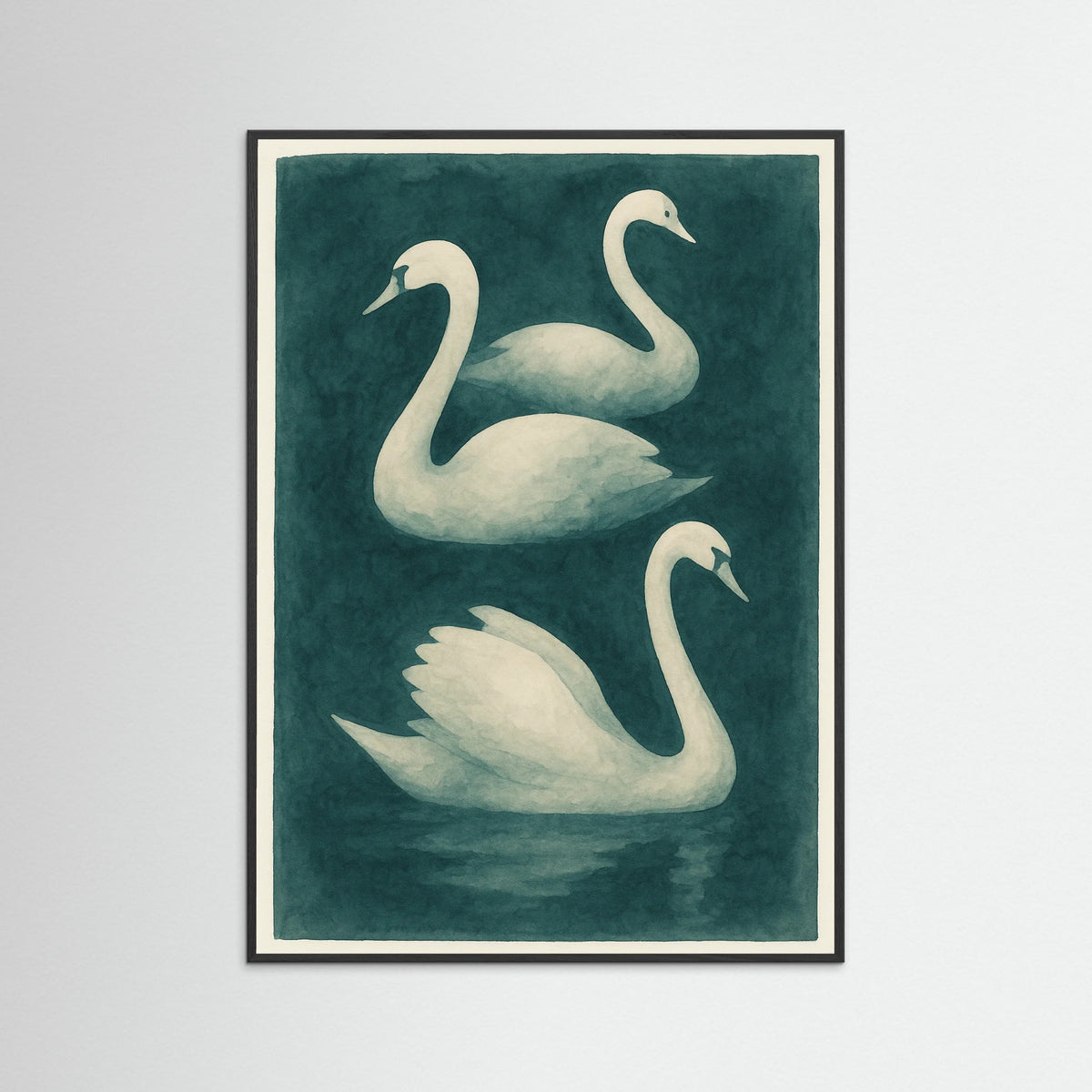 Black Wood Abstract Shapes