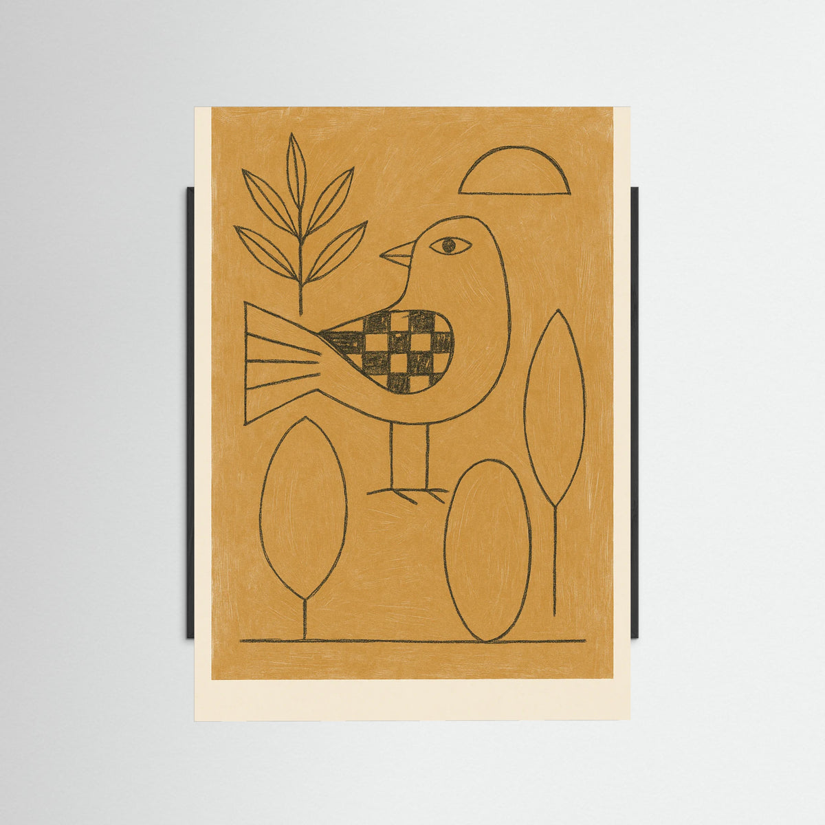 Black Wood Abstract Sitting Figure