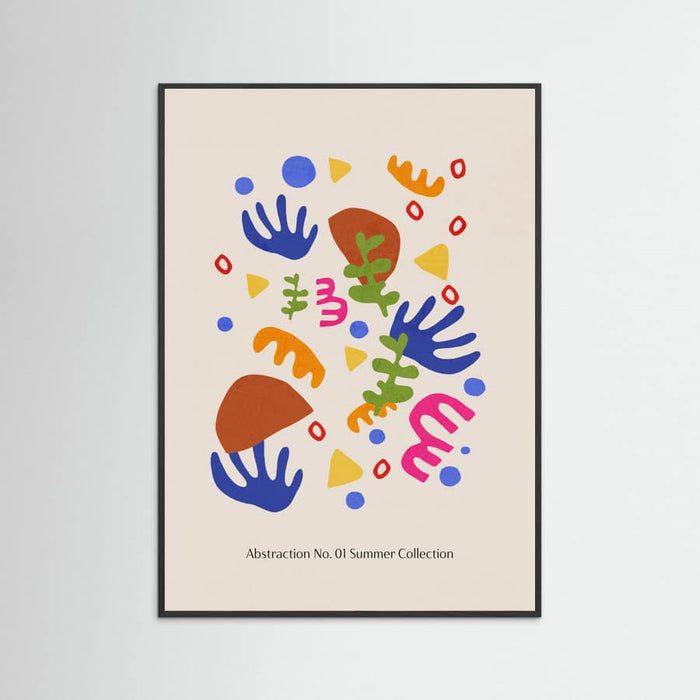 Black Wood Abstraction Summer Collection Poster