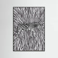 African Zebra striking camouflage -juliste – juliste ja taidepainatus