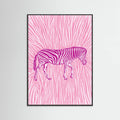 Poster African Zebra striking camouflage – poster e stampa artistica