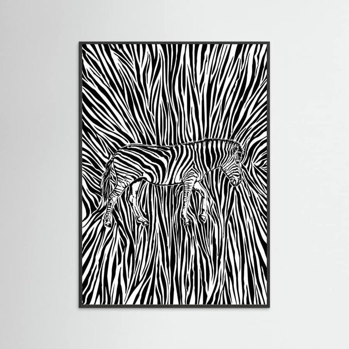 African Zebra striped camouflage -juliste – juliste ja taidepainatus