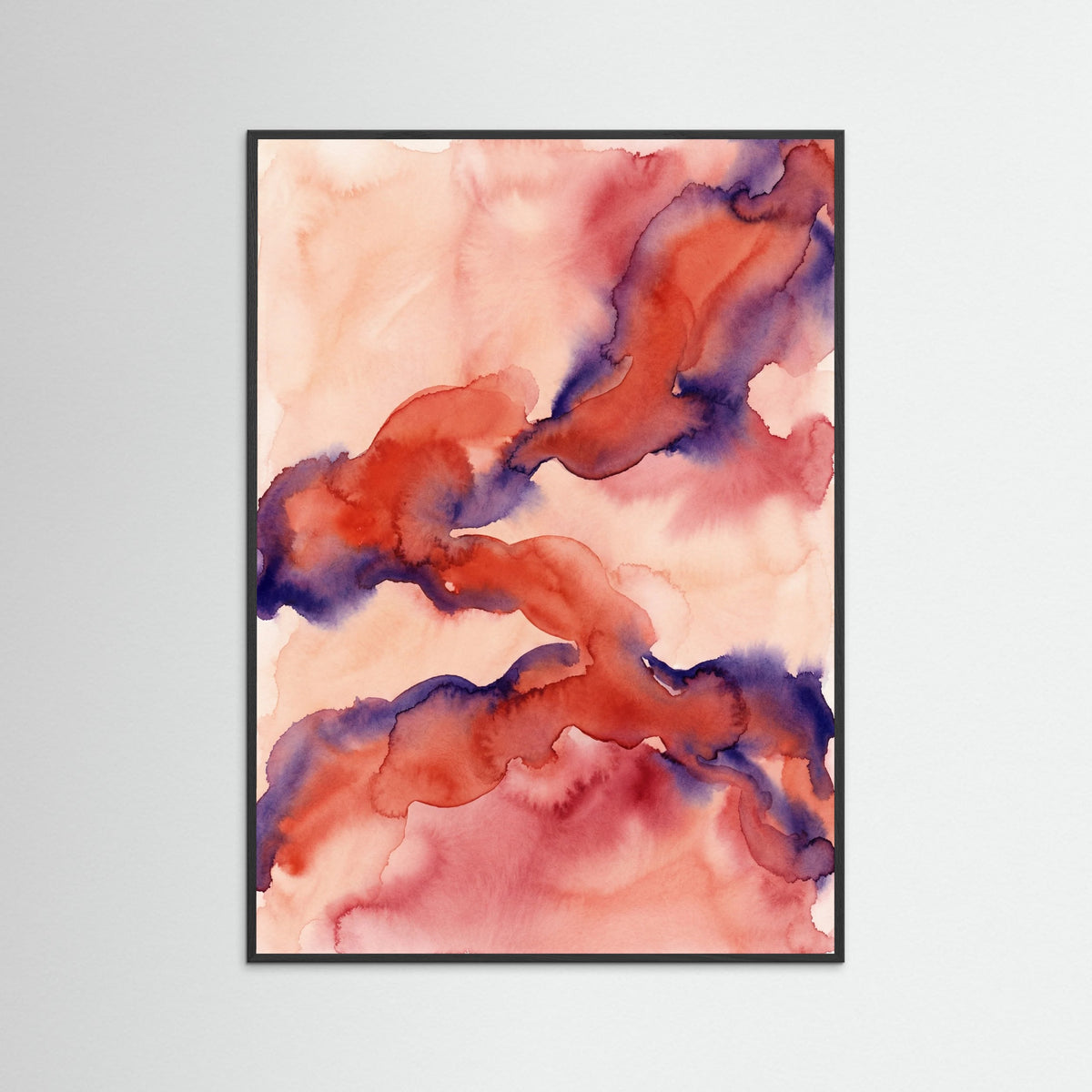 Black Wood Aqua Bloom