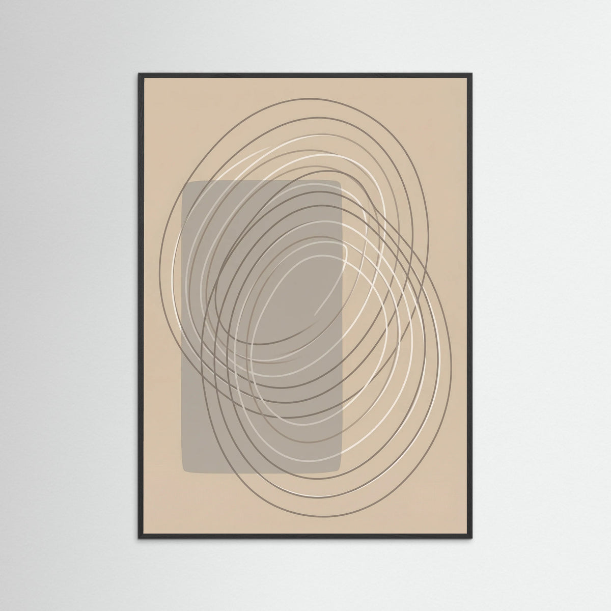 Black Wood Arched Serenity Beige