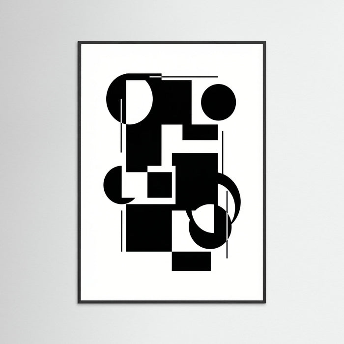 Black Wood Art Print Beige
