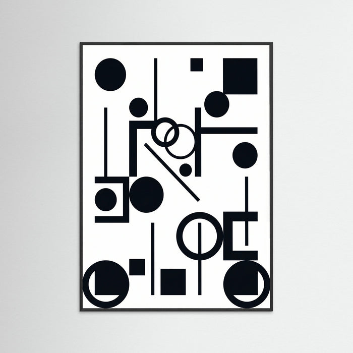Black Wood Art Print Beige