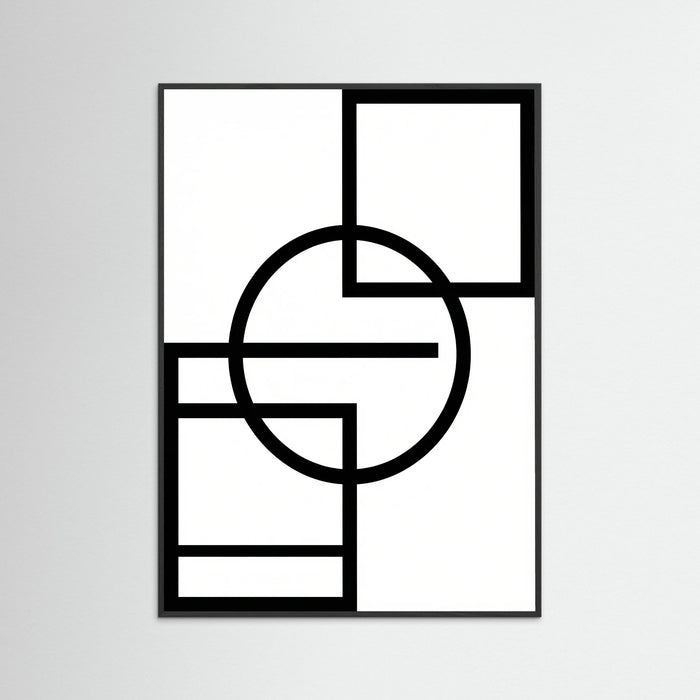 Black Wood Art Print Beige