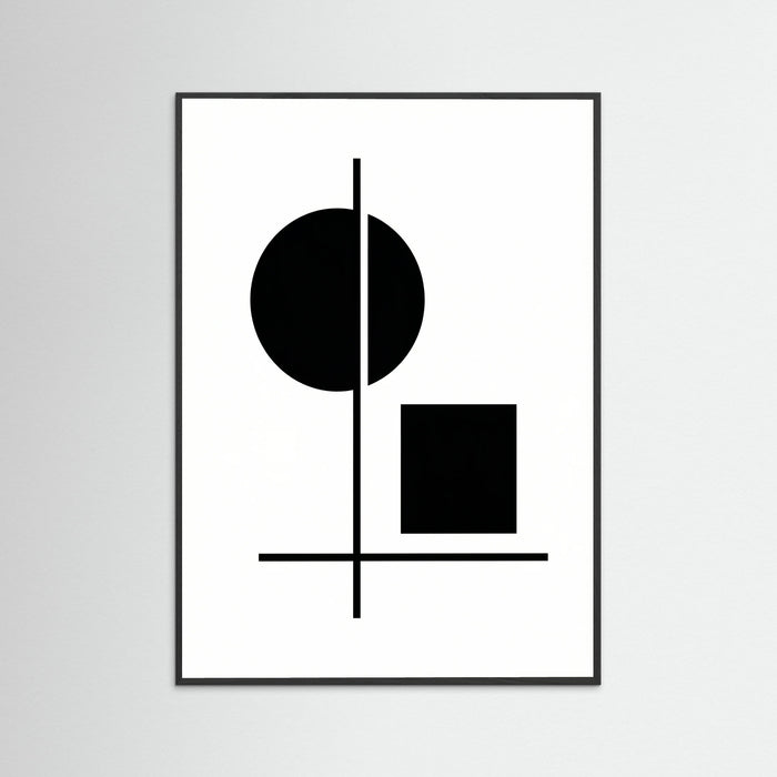 Black Wood Art Print Beige