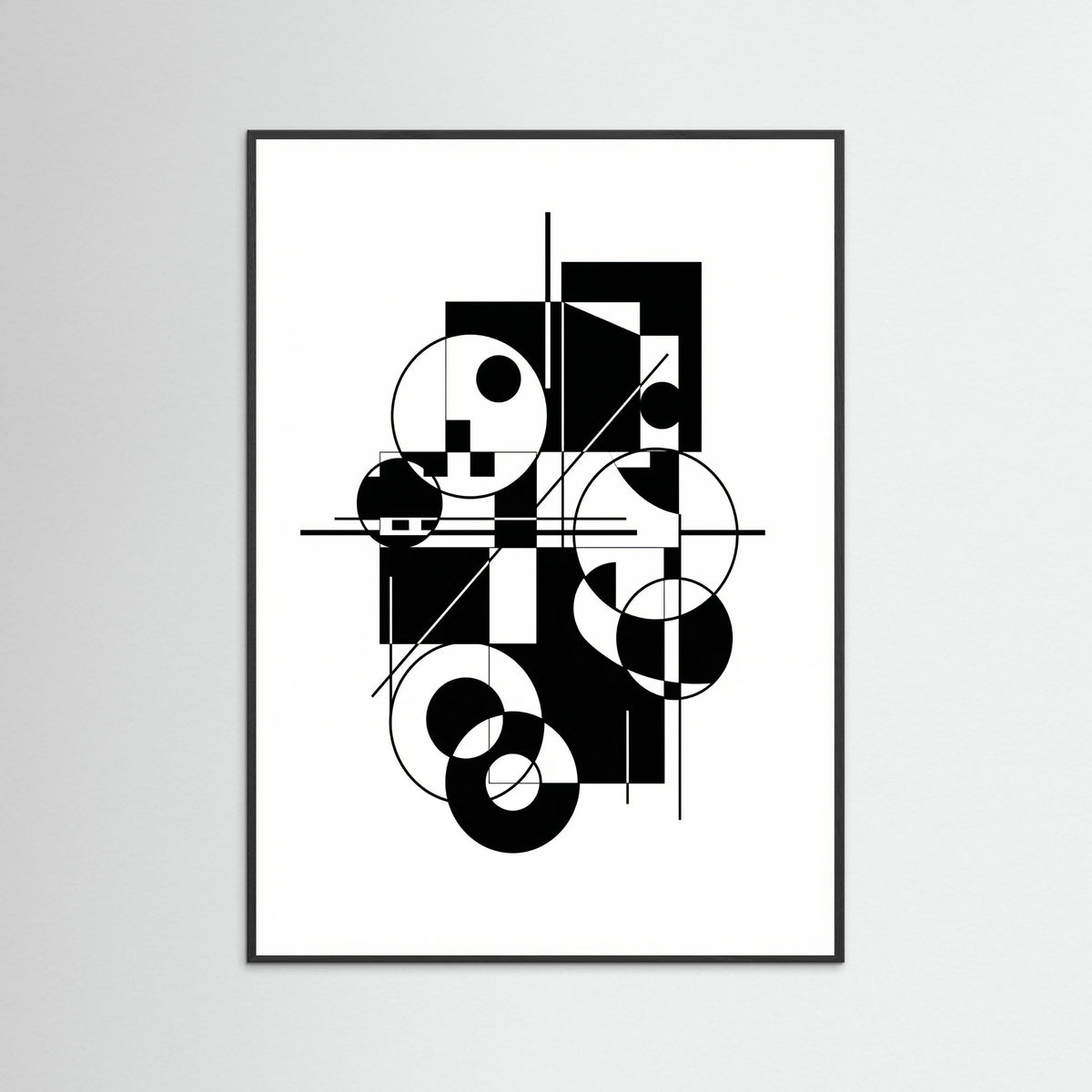 Black Wood Art Print