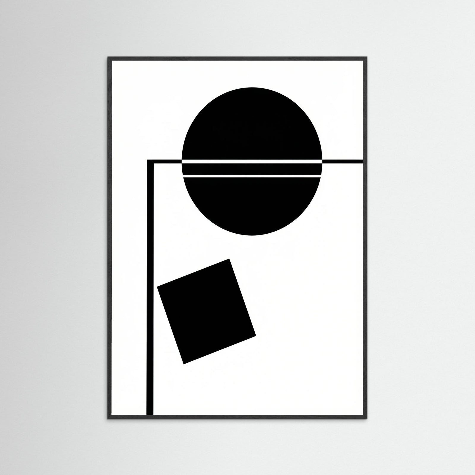 Black Wood Art Print