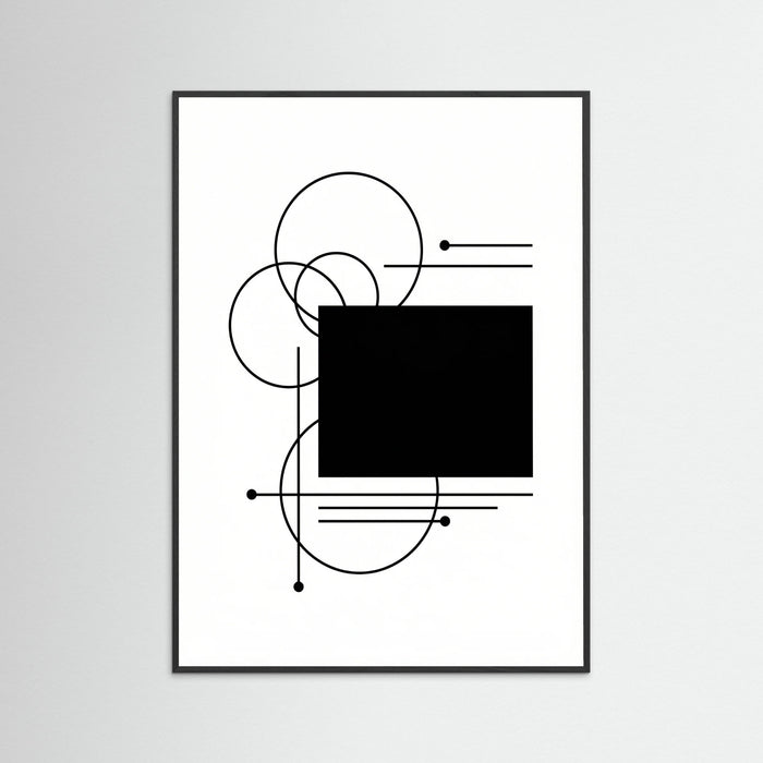 Black Wood Art Print