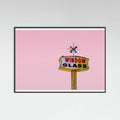 Poster Atomic Pink Starburst Vintage Sign – poster e stampa artistica