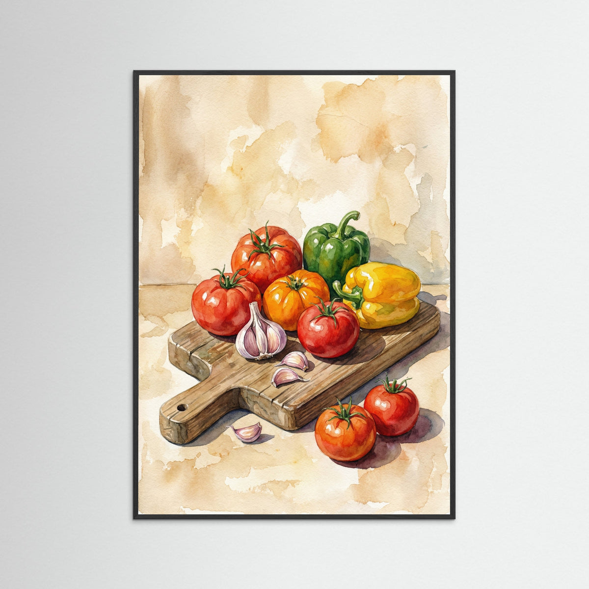 Black Wood Autumn Harvest Still Life