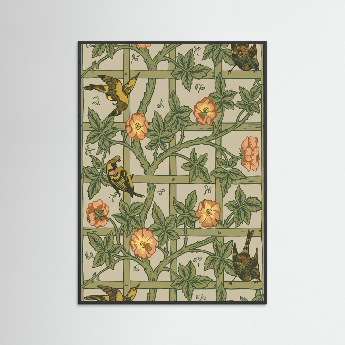 Black Wood Avian Trellis