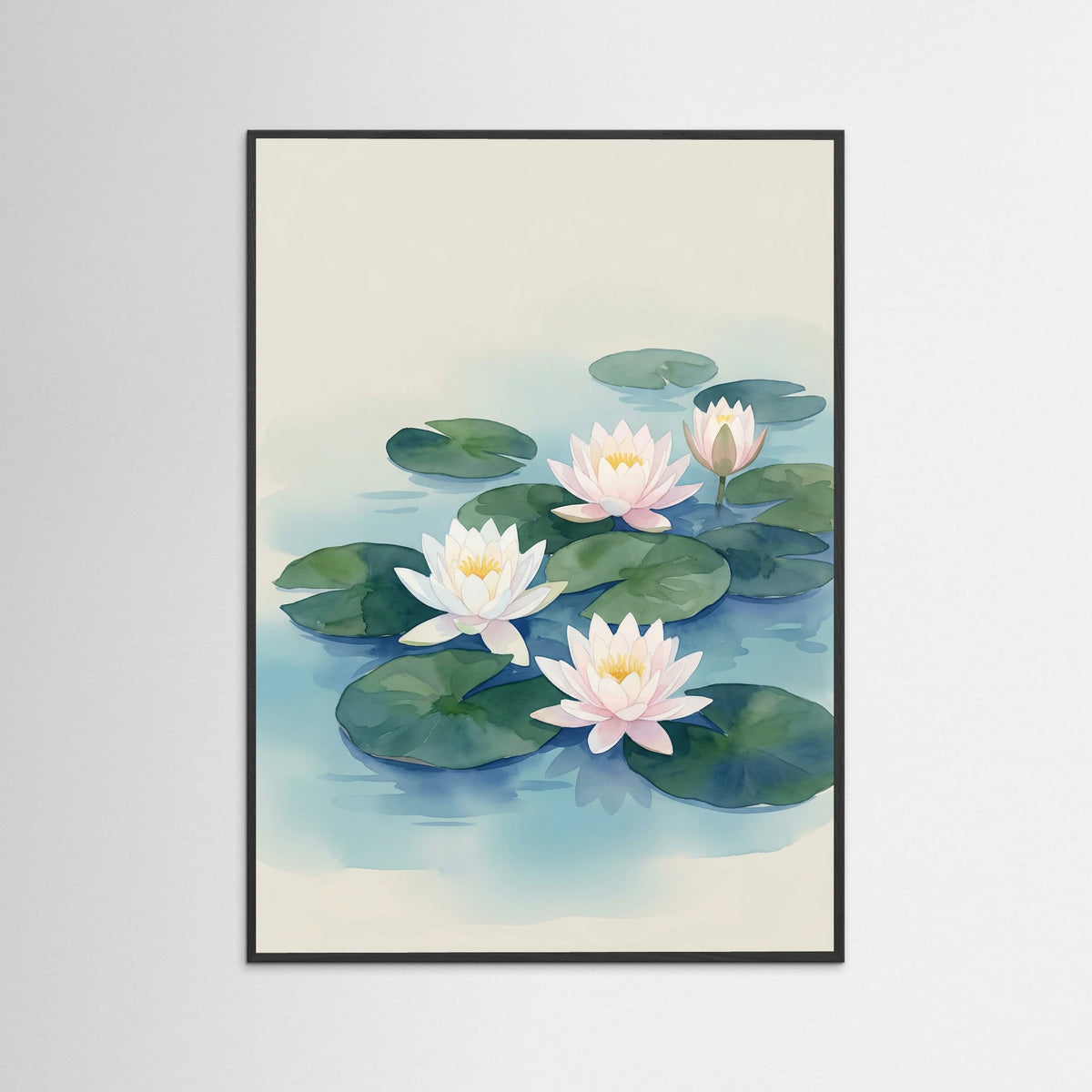 Black Wood Azure Iris Bloom