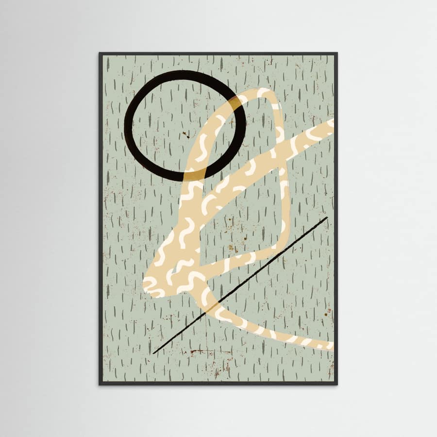 Black Wood Balancegame(patternline) Poster