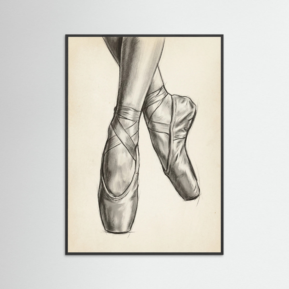 Black Wood Ballet Dancer Study