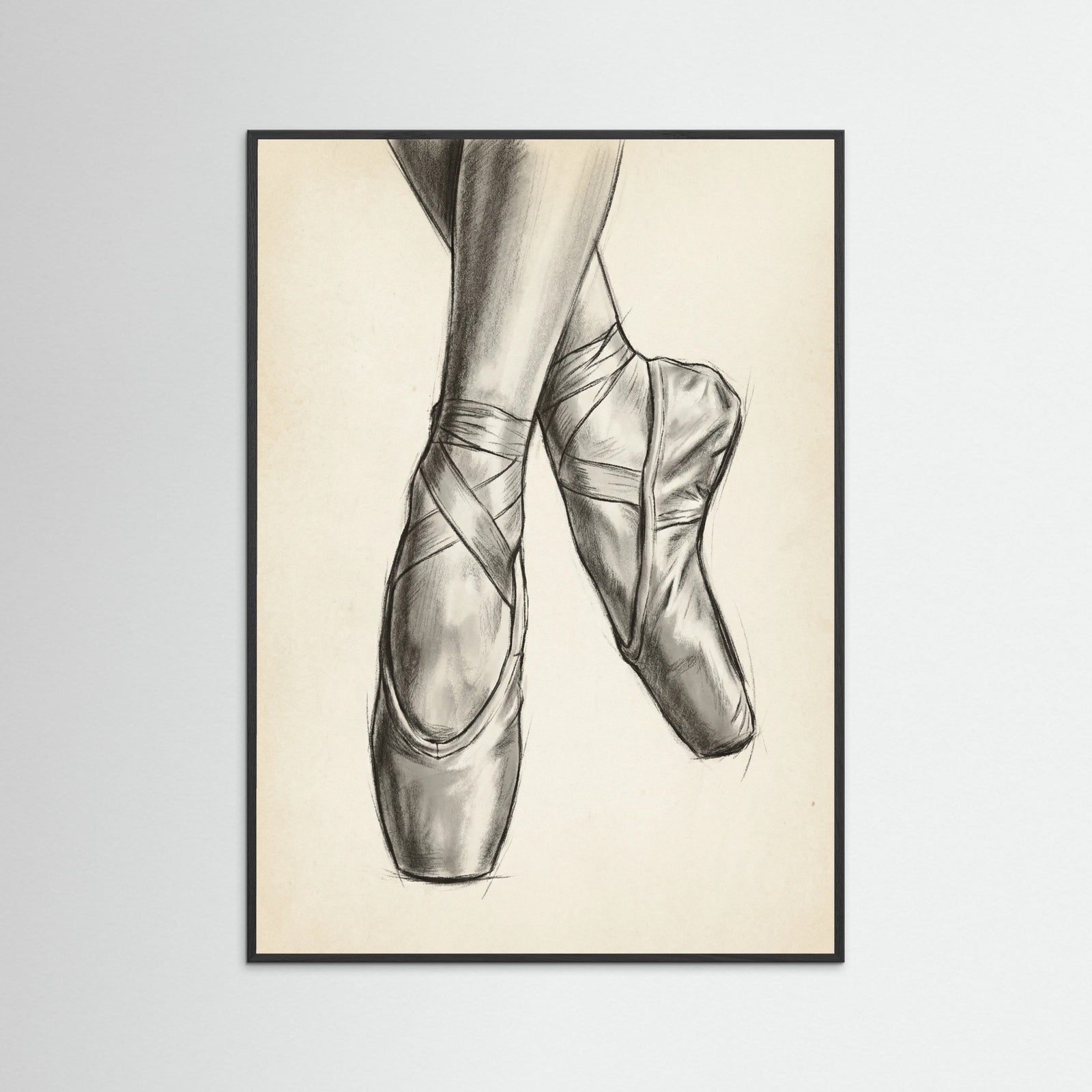 Black Wood Ballet Dancer Study