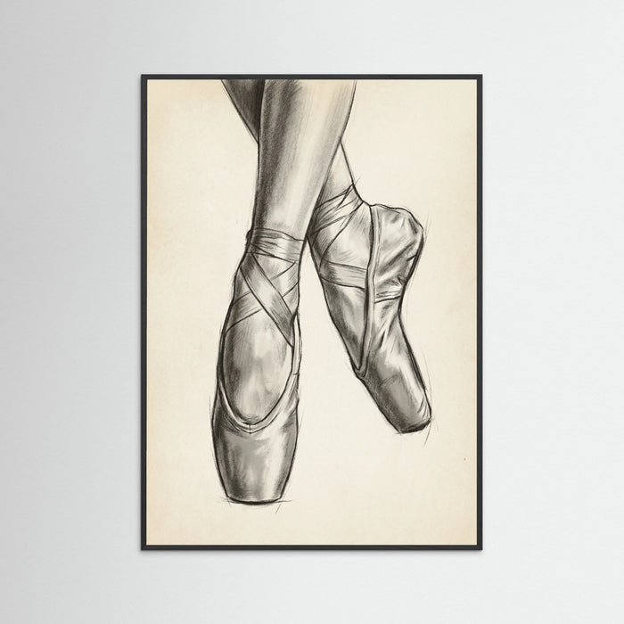 Black Wood Ballet Dancer Study