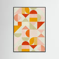 Black Wood Bauhaus Fun Pastel Poster