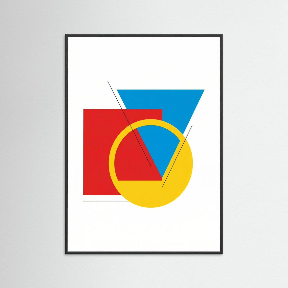 Black Wood Bauhaus Geometry