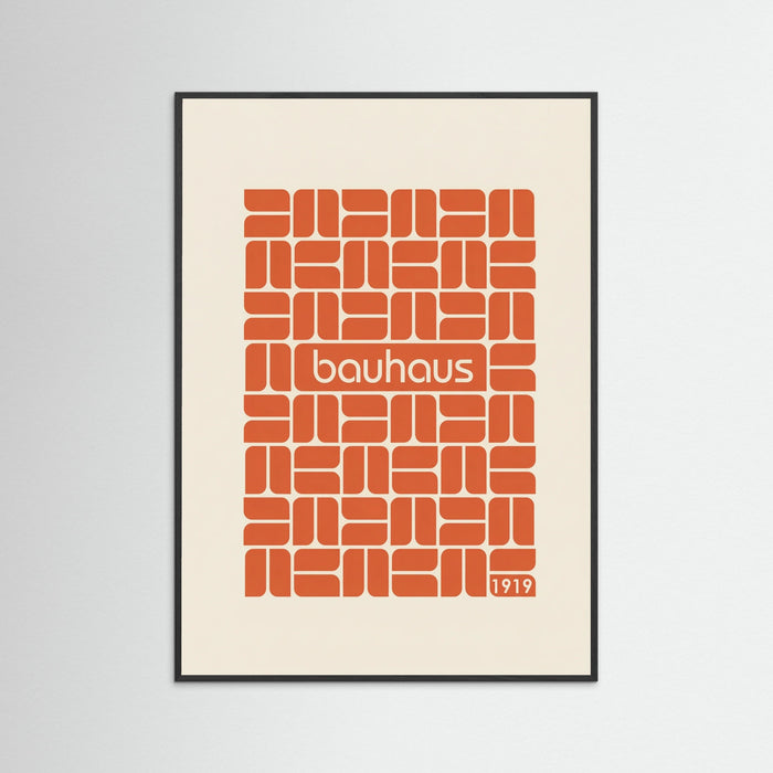 Black Wood Bauhaus Grid Design