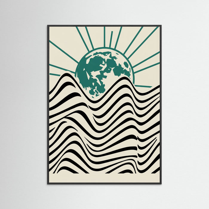 Black Wood Bauhaus Sun Waves