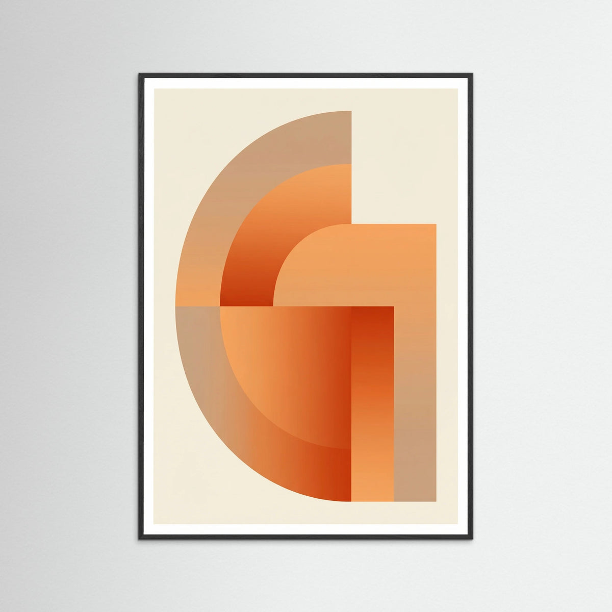 Black Wood Bauhaus Sunburst