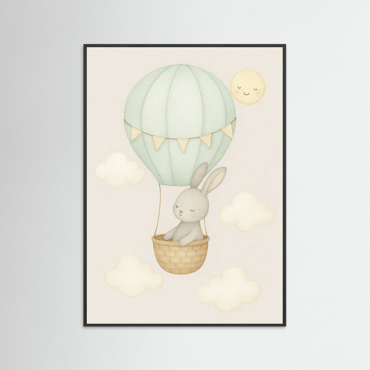 Black Wood Bear Hot Air Balloon