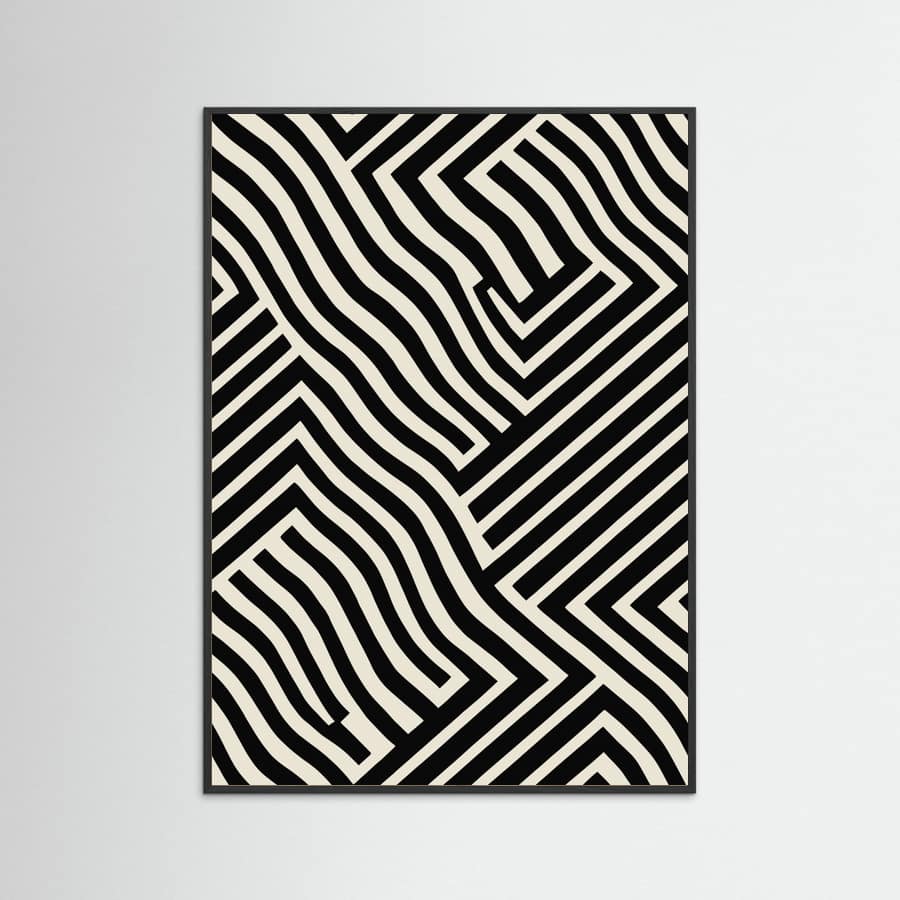 Black And White Poster – plakat og kunsttryk