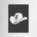 Black Cowboy Hat Poster – plakat og kunsttryk