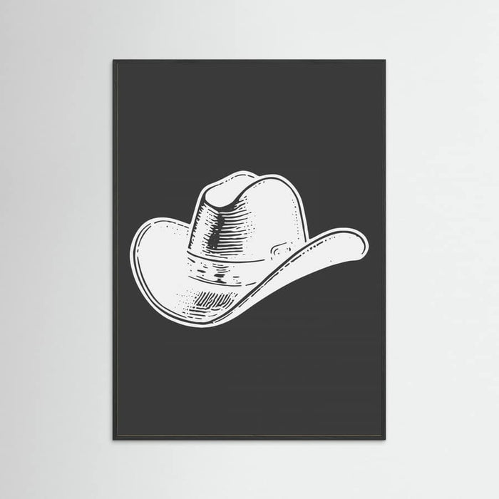 Black Cowboy Hat Poster – plakat og kunsttryk