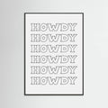Black Howdy -juliste – juliste ja taidepainatus