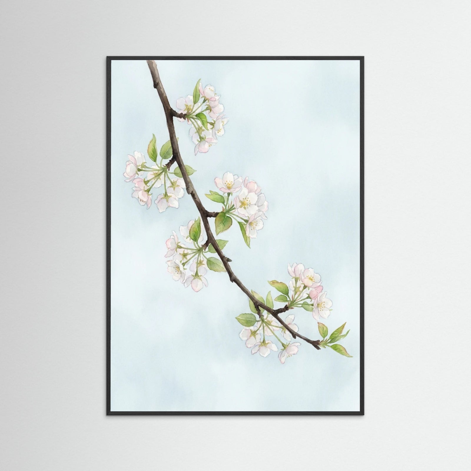 Black Wood Blossoms Serenity