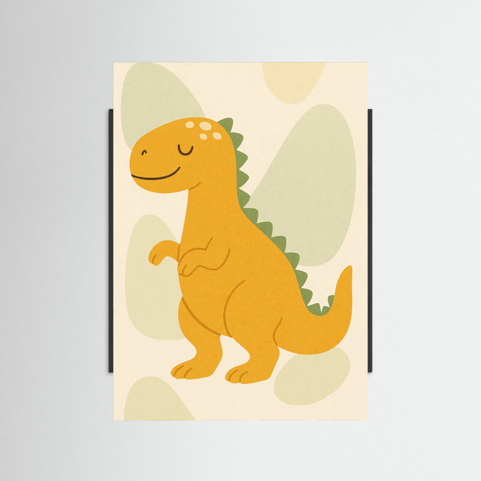 Black Wood Blue Dinosaur