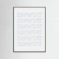 Plakat Blue Howdy – plakat i druk artystyczny
