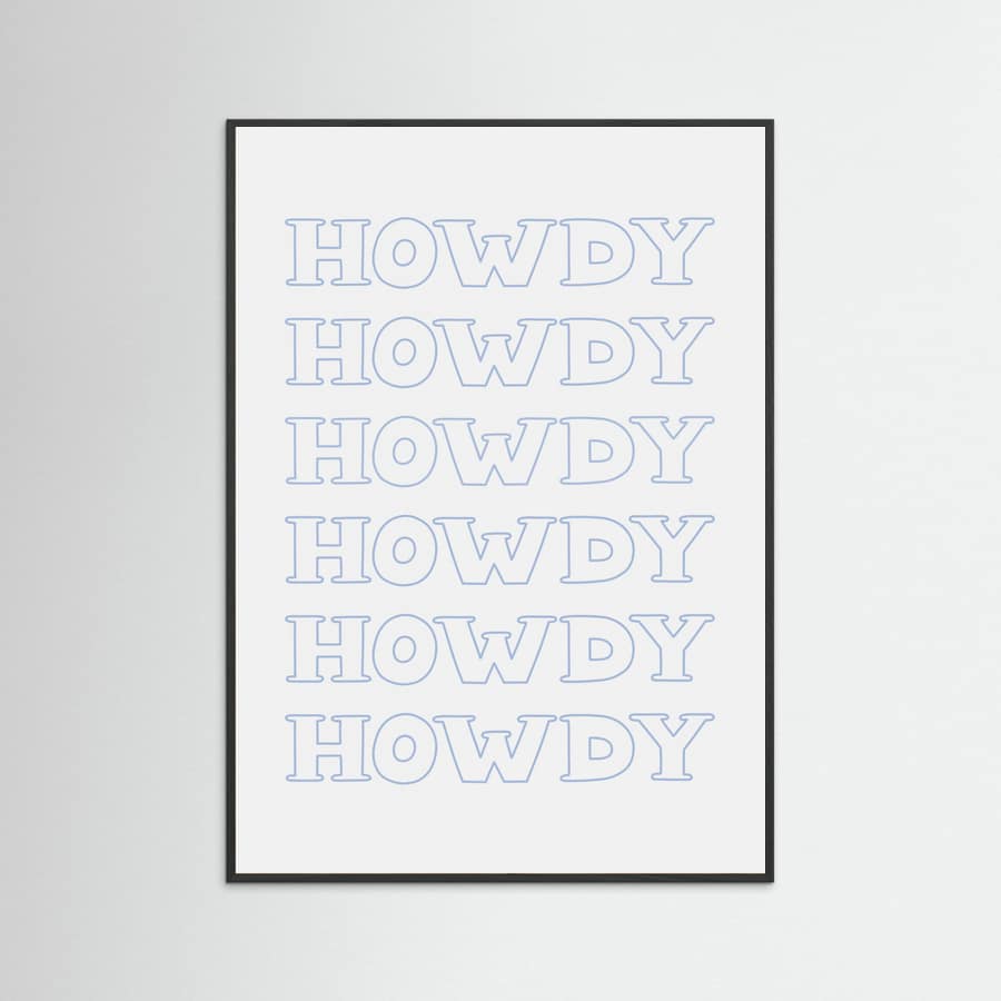 Plakat Blue Howdy – plakat i druk artystyczny