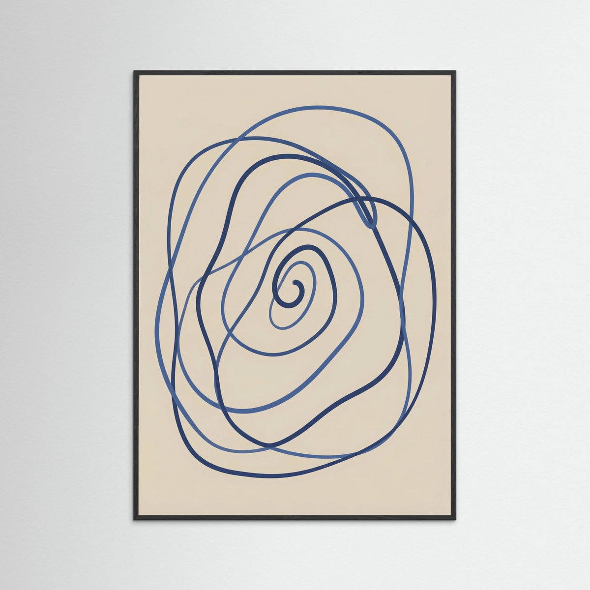 Black Wood Blue Meander