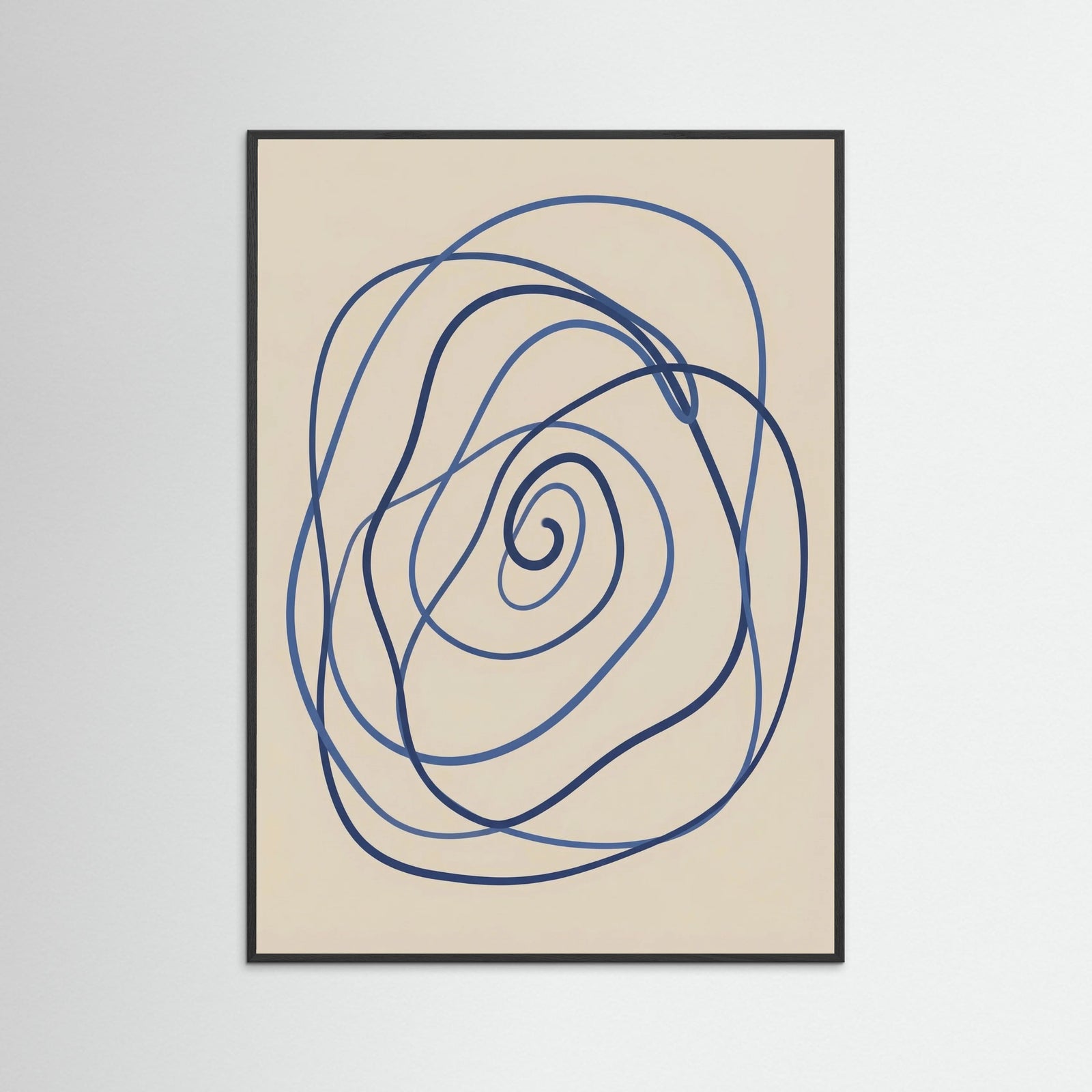 Black Wood Blue Meander