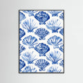 Blueshellpattern Poster – Poster und Kunstdruck