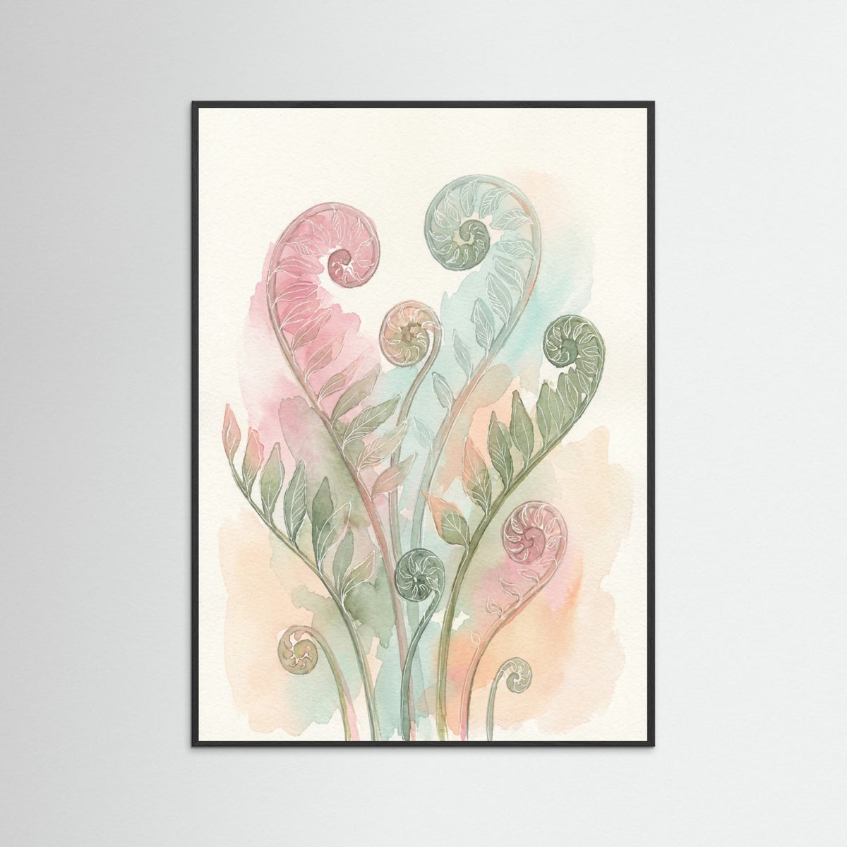 Black Wood Blushing Blooms