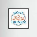 Boat Drinks Cocktail Drinking Otter Poster – Poster und Kunstdruck