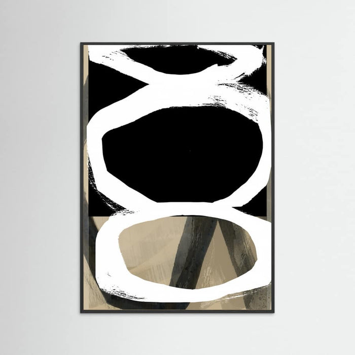 Bold Black On White No4 Poster – plakat og kunsttryk