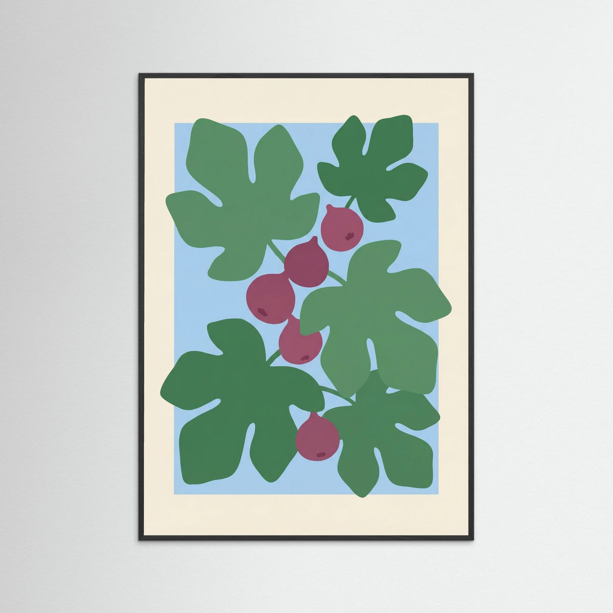 Black Wood Bold Poppies