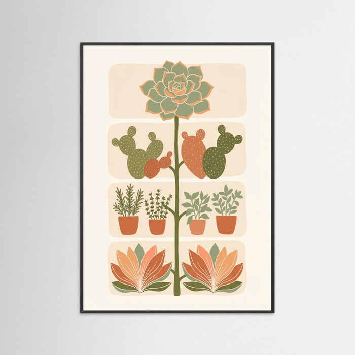 Black Wood Botanical Blocks