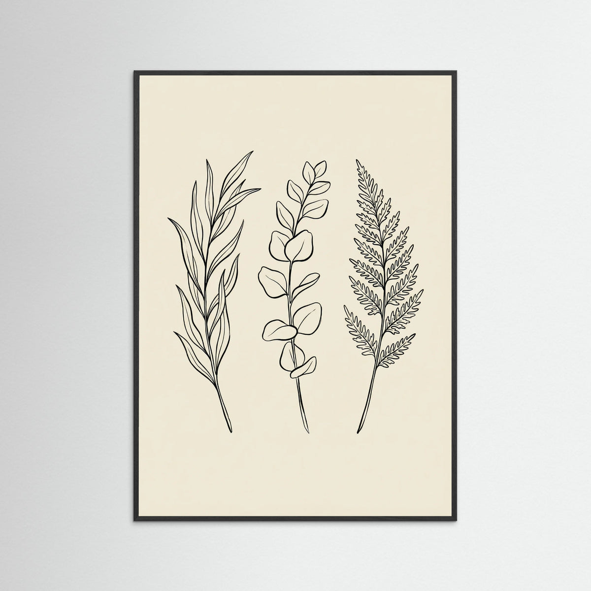 Black Wood Botanical Bloom