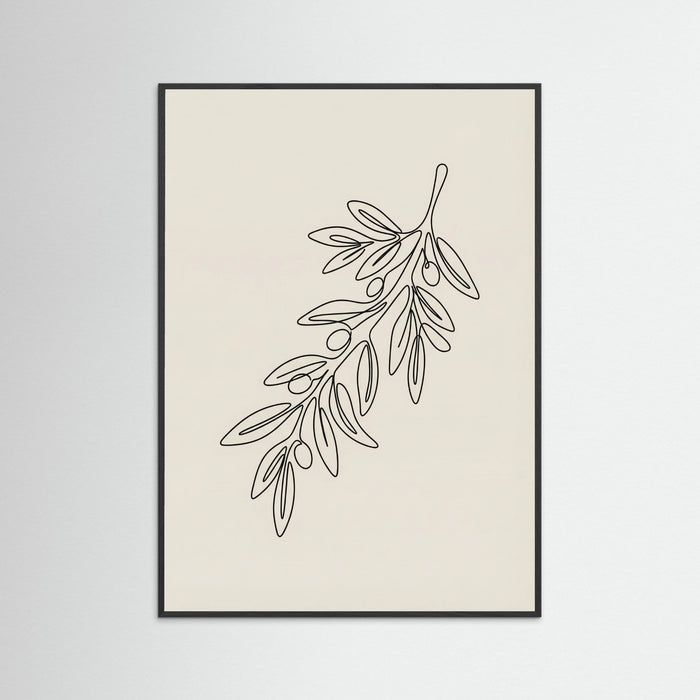 Black Wood Botanical Contour