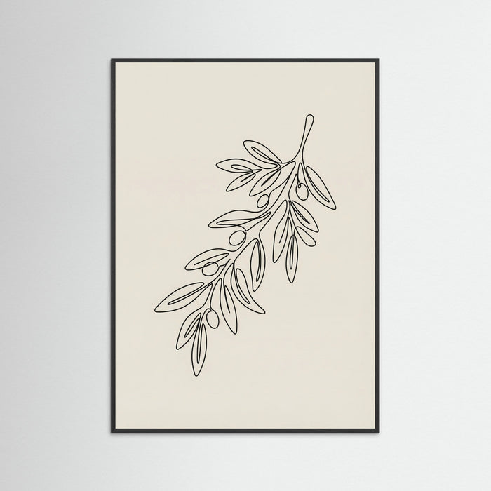 Black Wood Botanical Contour
